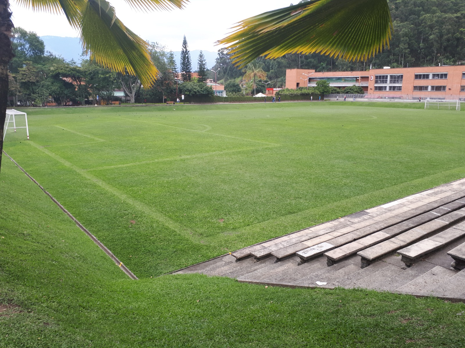 Vista lateral de la cancha - Universidad de Medellín